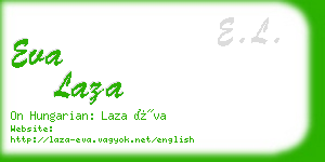 eva laza business card